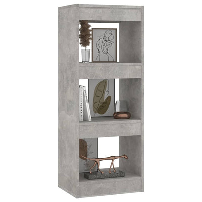 Book Cabinet/Room Divider Concrete Grey 40x30x103 cm Engineered Wood Payday Deals