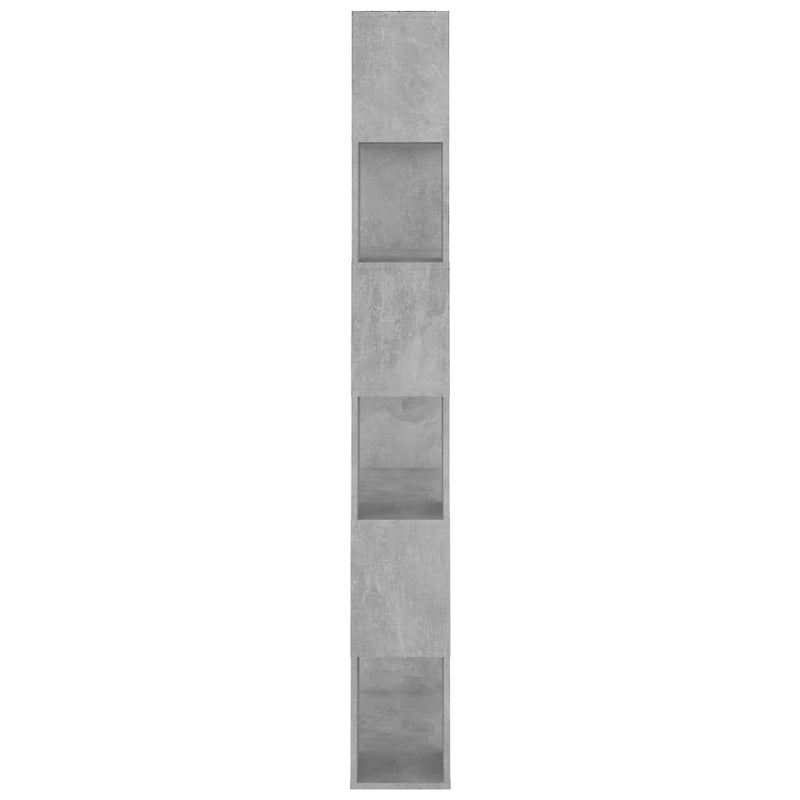 Book Cabinet Room Divider Concrete Grey 80x24x186 cm Engineered Wood Payday Deals