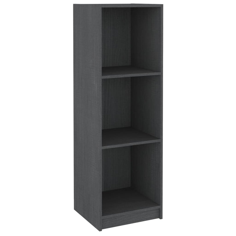 Book Cabinet/Room Divider Grey 36x33x110 cm Solid Pinewood Payday Deals