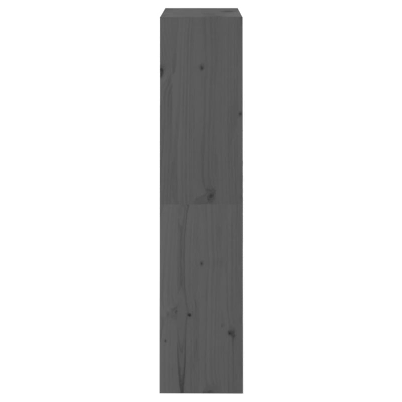 Book Cabinet/Room Divider Grey 60x30x135.5 cm Solid Wood Pine Payday Deals