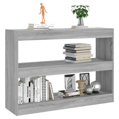 Book Cabinet/Room Divider Grey Sonoma 100x30x72 cm Payday Deals