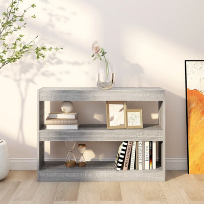 Book Cabinet/Room Divider Grey Sonoma 100x30x72 cm Payday Deals