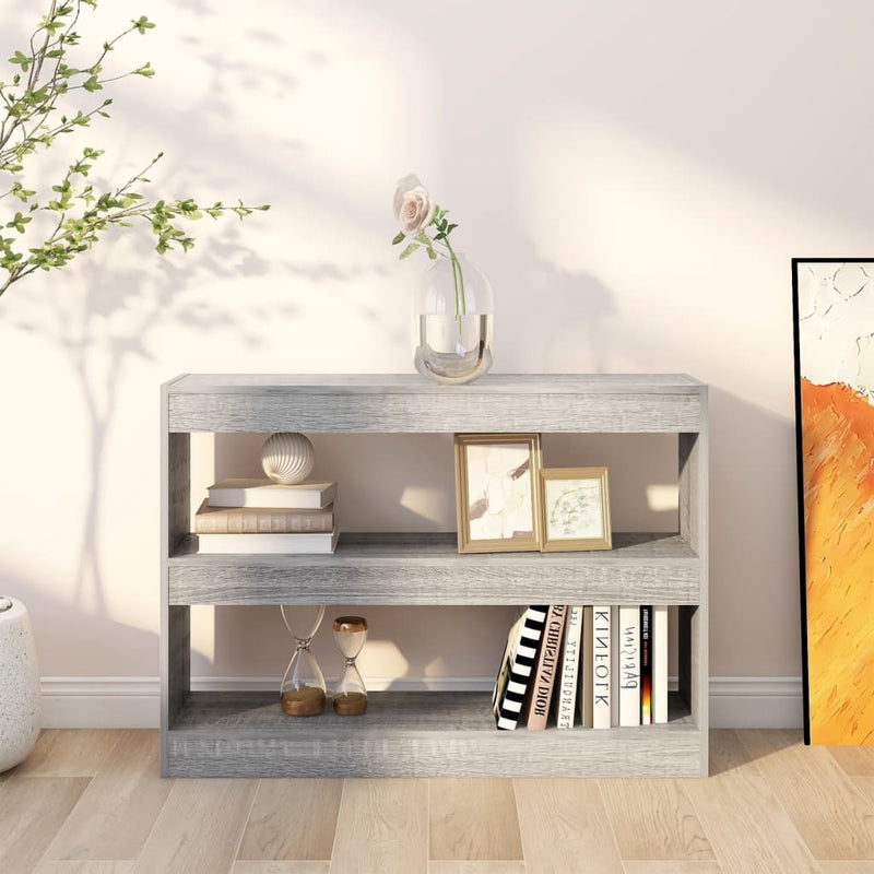 Book Cabinet/Room Divider Grey Sonoma 100x30x72 cm Payday Deals