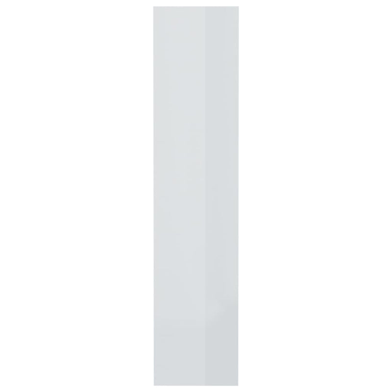 Book Cabinet/Room Divider High Gloss White 80x30x135 cm Engineered Wood Payday Deals