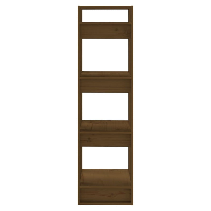 Book Cabinet/Room Divider Honey Brown 41x35x125 cm Solid Wood Payday Deals