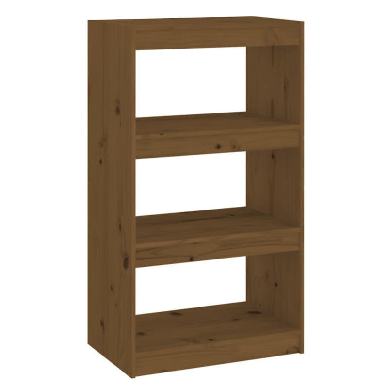 Book Cabinet/Room Divider Honey Brown 60x30x103.5 cm Wood Pine Payday Deals
