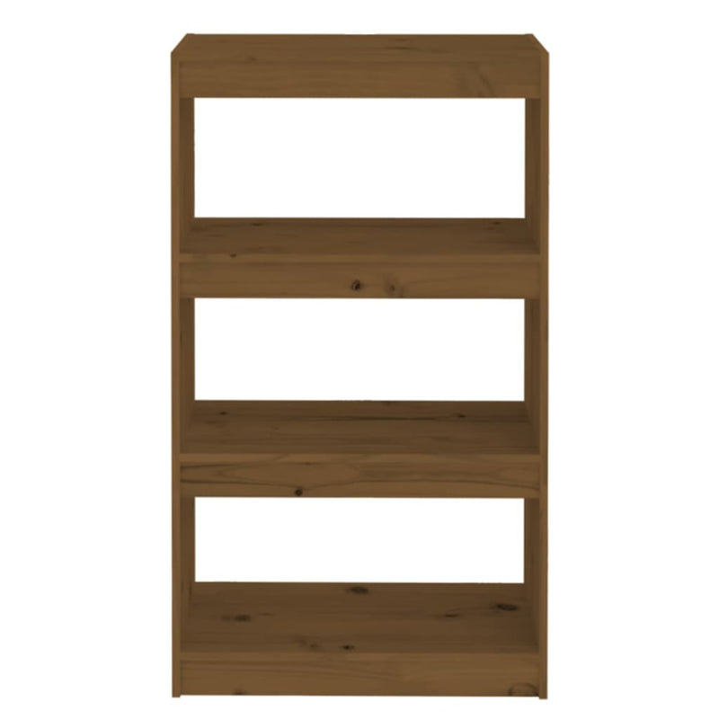 Book Cabinet/Room Divider Honey Brown 60x30x103.5 cm Wood Pine Payday Deals