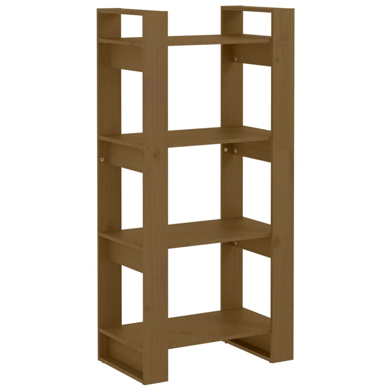 Book Cabinet/Room Divider Honey Brown 60x35x125 cm Solid Wood Payday Deals