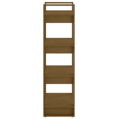 Book Cabinet/Room Divider Honey Brown 60x35x125 cm Solid Wood Payday Deals