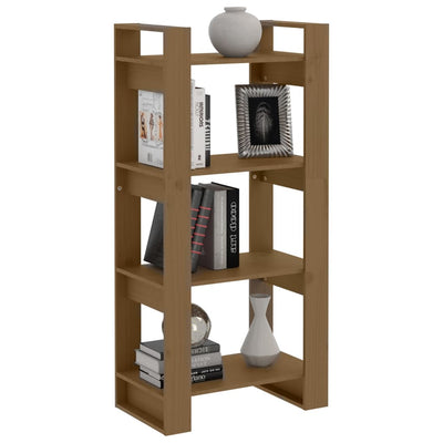 Book Cabinet/Room Divider Honey Brown 60x35x125 cm Solid Wood Payday Deals