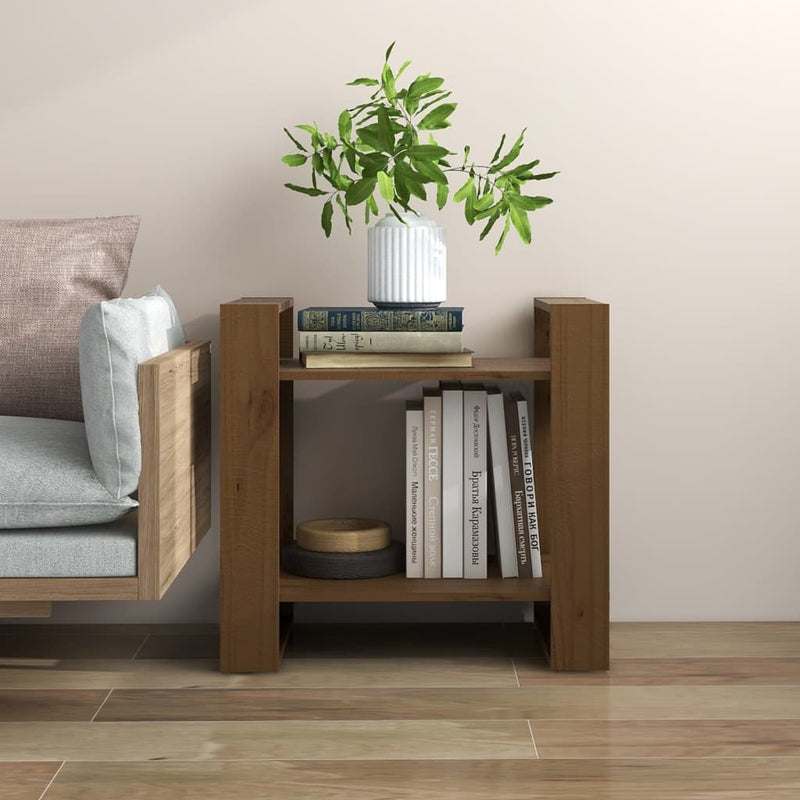 Book Cabinet/Room Divider Honey Brown 60x35x57 cm Solid Wood Payday Deals