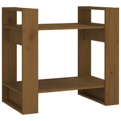 Book Cabinet/Room Divider Honey Brown 60x35x57 cm Solid Wood Payday Deals