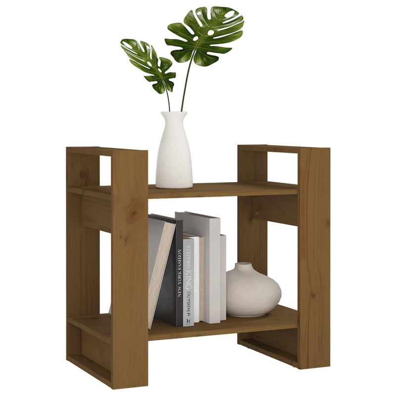 Book Cabinet/Room Divider Honey Brown 60x35x57 cm Solid Wood Payday Deals