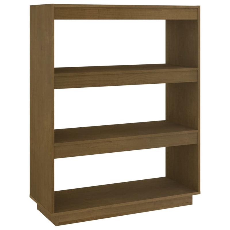Book Cabinet/Room Divider Honey Brown 80x35x103 cm Solid Pinewood Payday Deals