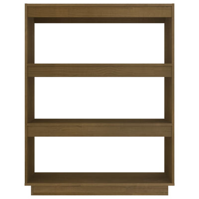 Book Cabinet/Room Divider Honey Brown 80x35x103 cm Solid Pinewood Payday Deals
