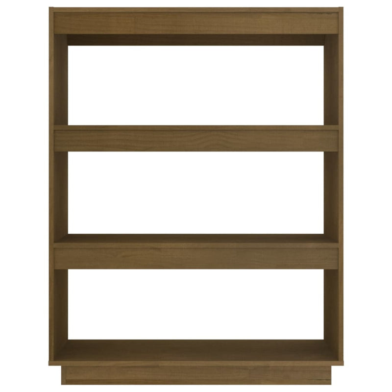 Book Cabinet/Room Divider Honey Brown 80x35x103 cm Solid Pinewood Payday Deals