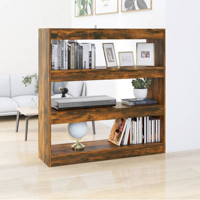 Book Cabinet/Room Divider Smoked Oak 100x30x103 cm Payday Deals