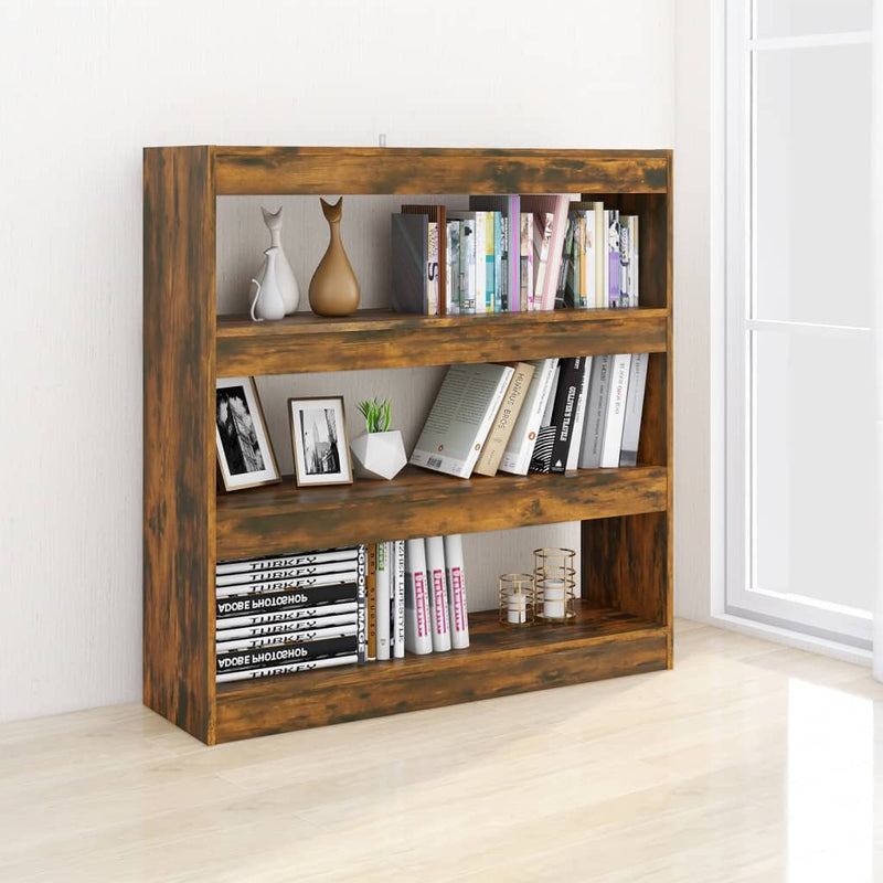 Book Cabinet/Room Divider Smoked Oak 100x30x103 cm Payday Deals