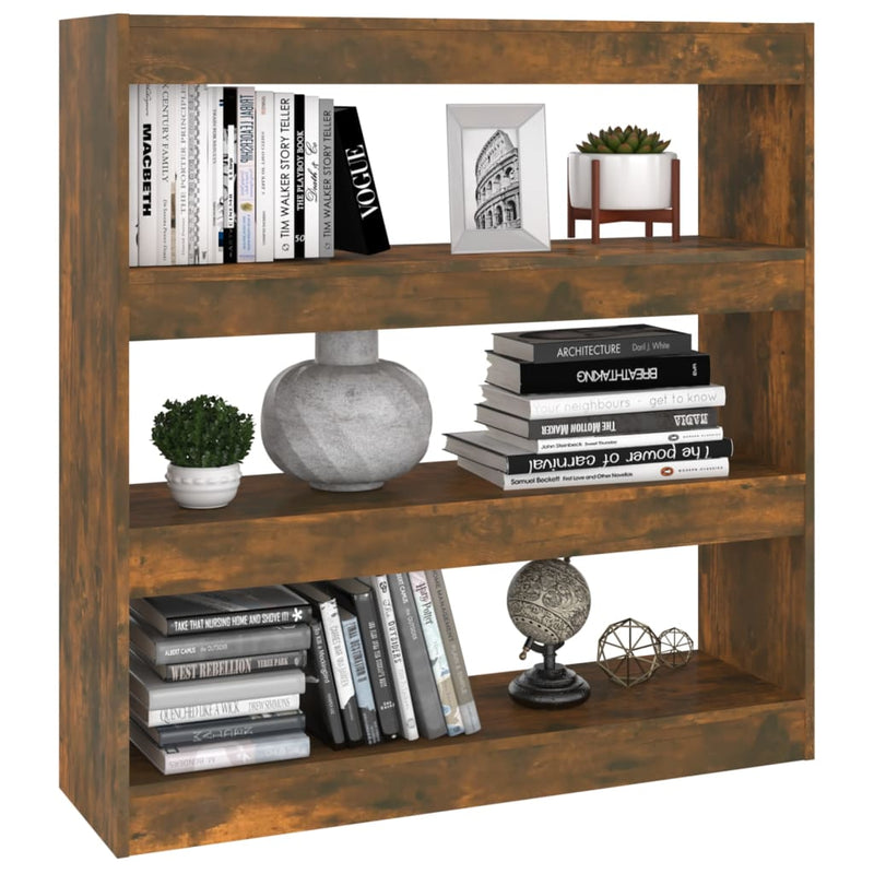 Book Cabinet/Room Divider Smoked Oak 100x30x103 cm Payday Deals