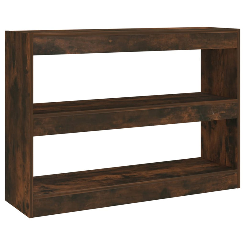 Book Cabinet/Room Divider Smoked Oak 100x30x72 cm Payday Deals