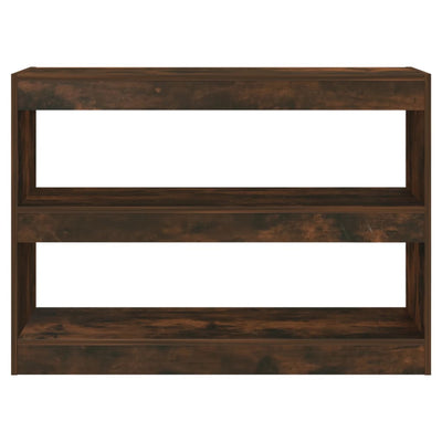 Book Cabinet/Room Divider Smoked Oak 100x30x72 cm Payday Deals