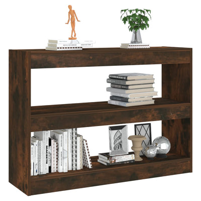 Book Cabinet/Room Divider Smoked Oak 100x30x72 cm Payday Deals