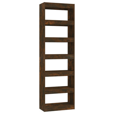 Book Cabinet/Room Divider Smoked Oak 60x30x198 cm Payday Deals