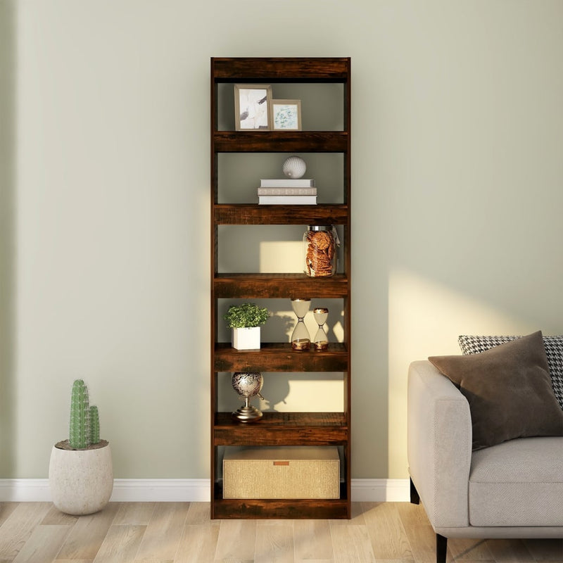 Book Cabinet/Room Divider Smoked Oak 60x30x198 cm Payday Deals