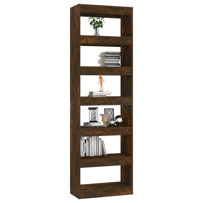 Book Cabinet/Room Divider Smoked Oak 60x30x198 cm Payday Deals