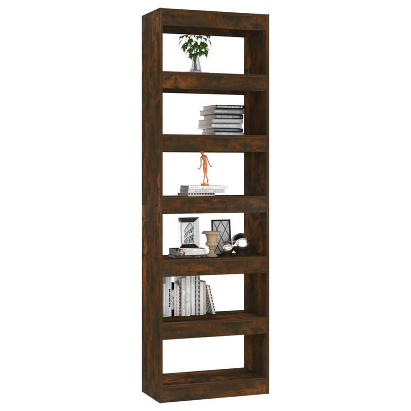 Book Cabinet/Room Divider Smoked Oak 60x30x198 cm Payday Deals