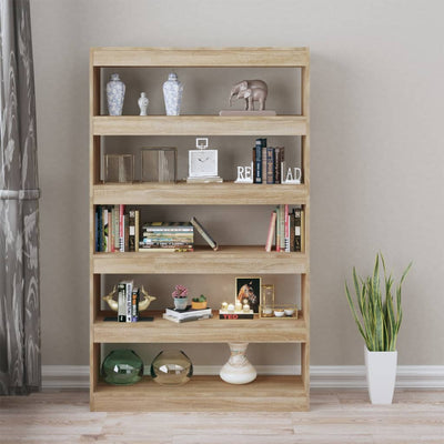 Book Cabinet/Room Divider Sonoma Oak 100x30x166 cm Payday Deals