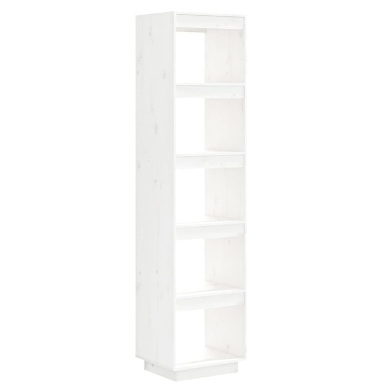 Book Cabinet/Room Divider White 40x35x167 cm Solid Wood Pine Payday Deals