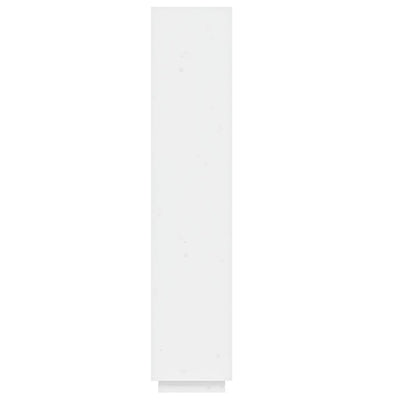 Book Cabinet/Room Divider White 40x35x167 cm Solid Wood Pine Payday Deals