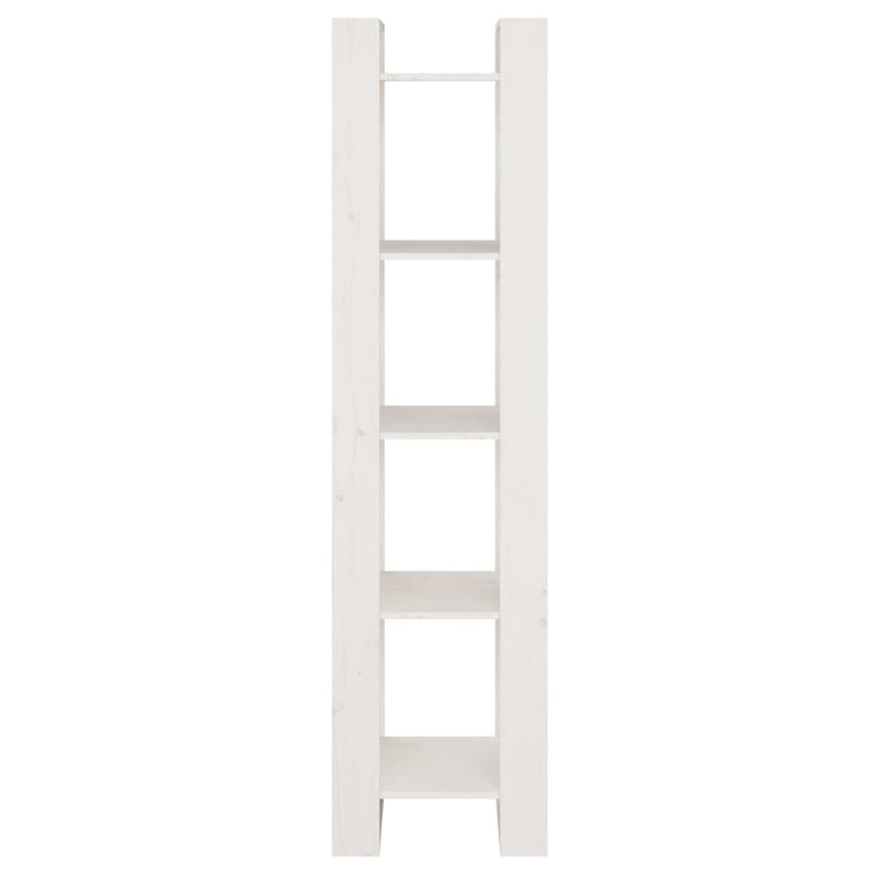 Book Cabinet/Room Divider White 41x35x160 cm Solid Wood Pine Payday Deals