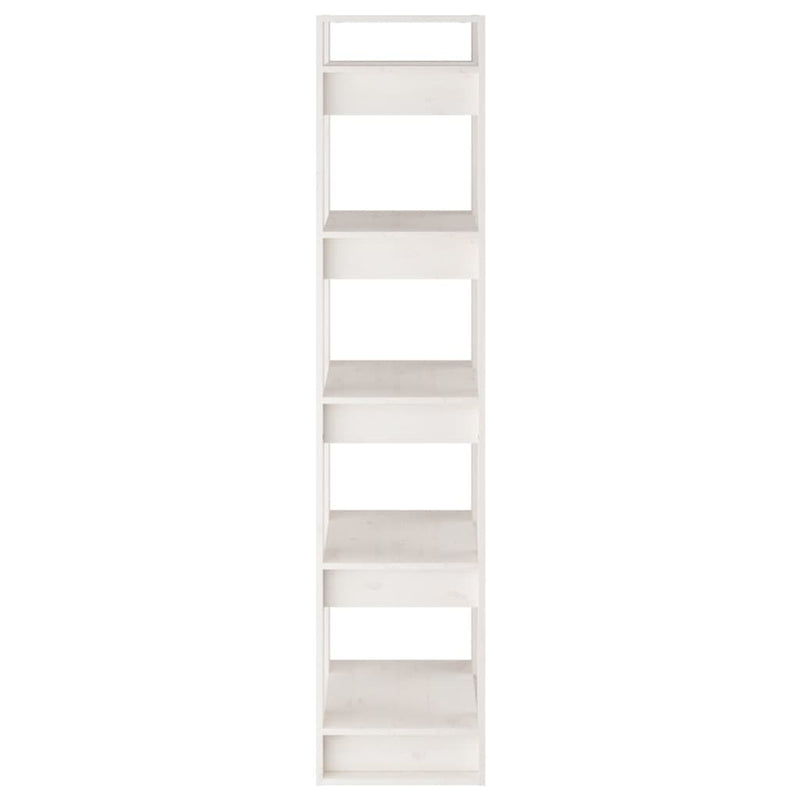 Book Cabinet/Room Divider White 41x35x160 cm Solid Wood Pine Payday Deals
