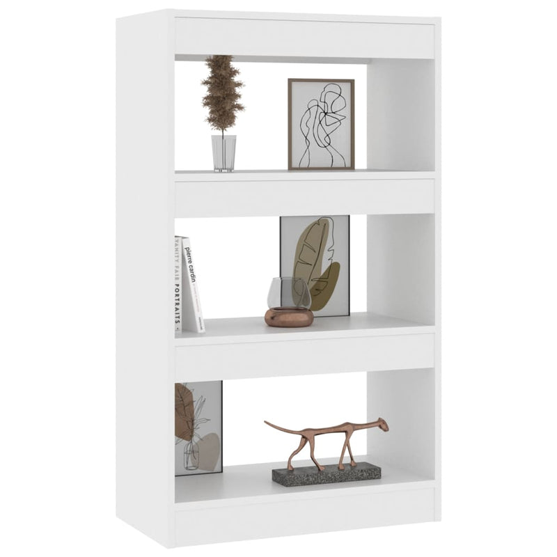 Book Cabinet/Room Divider White 60x30x103 cm Engineered Wood Payday Deals