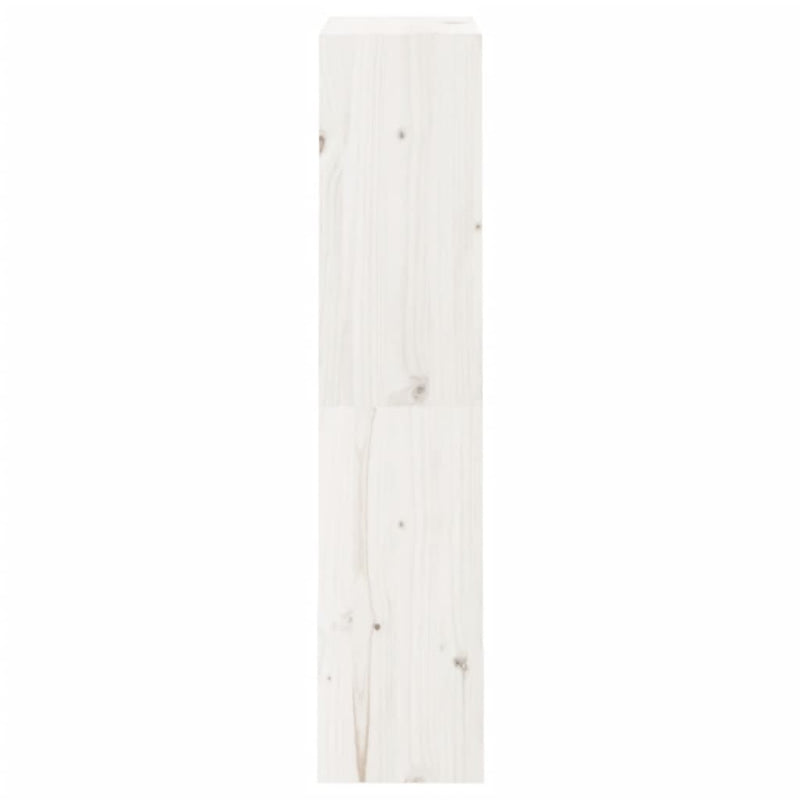 Book Cabinet/Room Divider White 60x30x135.5 cm Solid Wood Pine Payday Deals