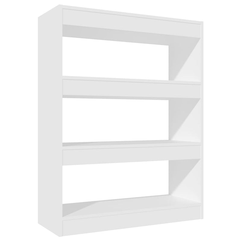 Book Cabinet/Room Divider White 80x30x103 cm Engineered wood Payday Deals