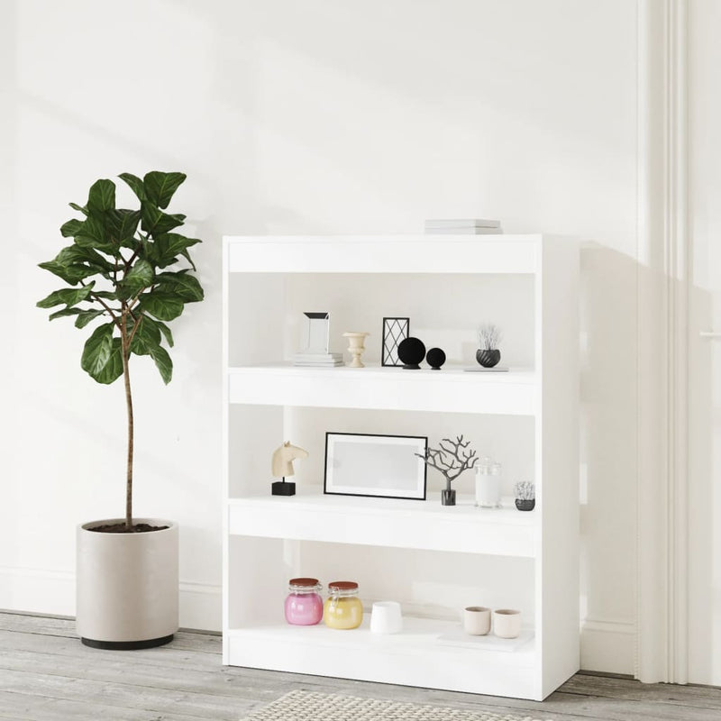 Book Cabinet/Room Divider White 80x30x103 cm Engineered wood Payday Deals