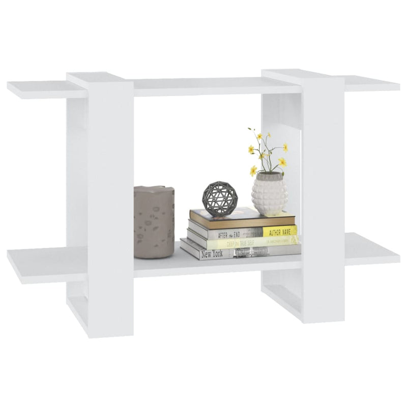 Book Cabinet/Room Divider White 80x30x51 cm Payday Deals
