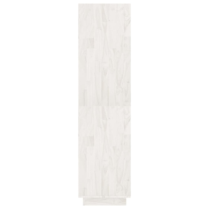 Book Cabinet/Room Divider White 80x35x135 cm Solid Pinewood Payday Deals