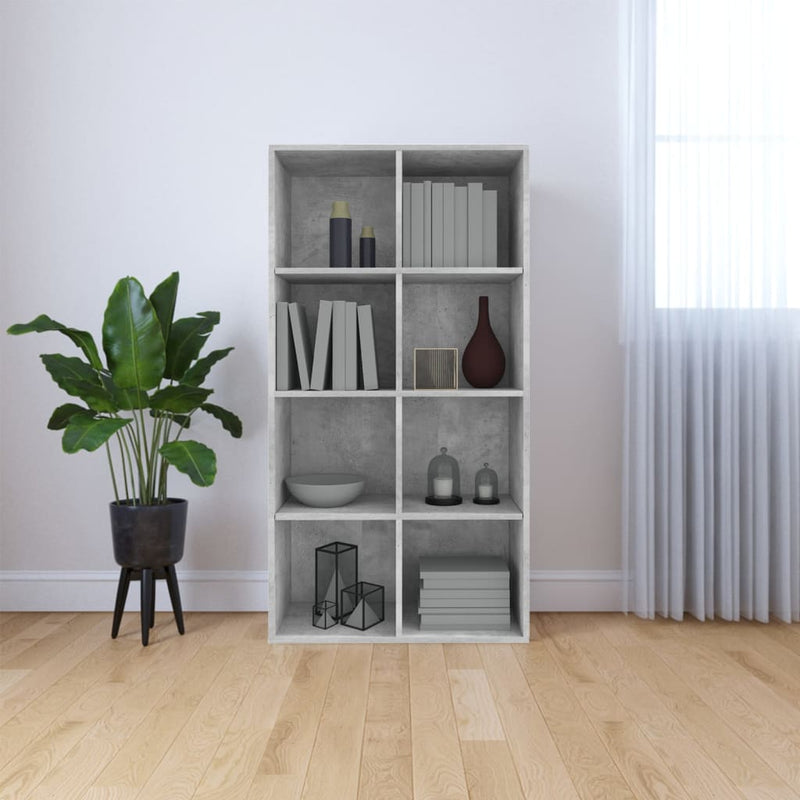 Book Cabinet/Sideboard Concrete Grey 66x30x130 cm Engineered Wood Payday Deals