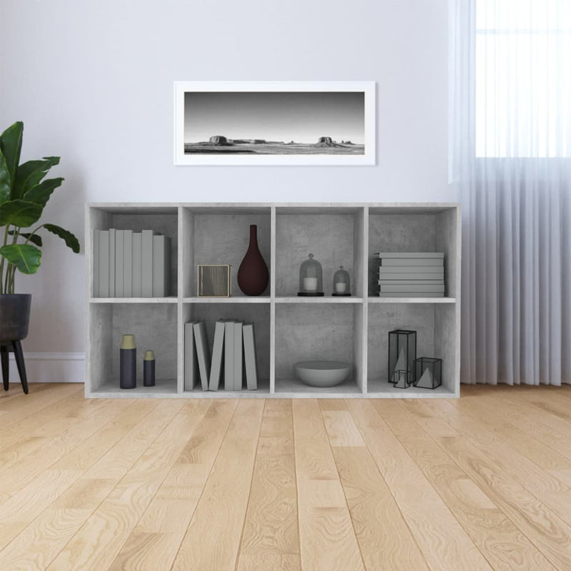 Book Cabinet/Sideboard Concrete Grey 66x30x130 cm Engineered Wood Payday Deals