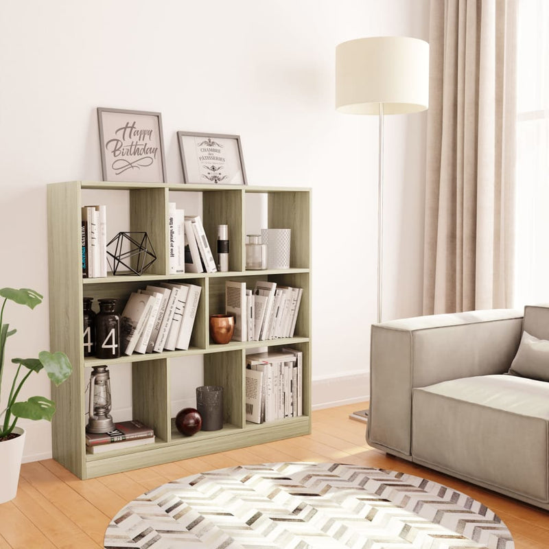 Book Cabinet Sonoma Oak 97.5x29.5x100 cm Engineered Wood Payday Deals