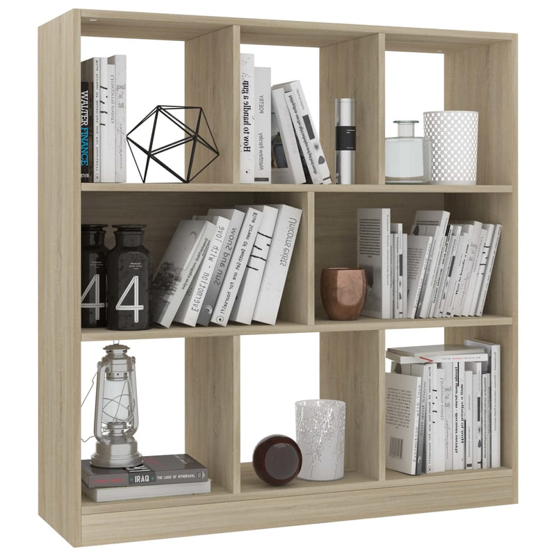 Book Cabinet Sonoma Oak 97.5x29.5x100 cm Engineered Wood Payday Deals