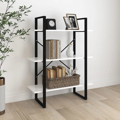 Book Cabinet White 80x30x105 cm Engineered Wood Payday Deals