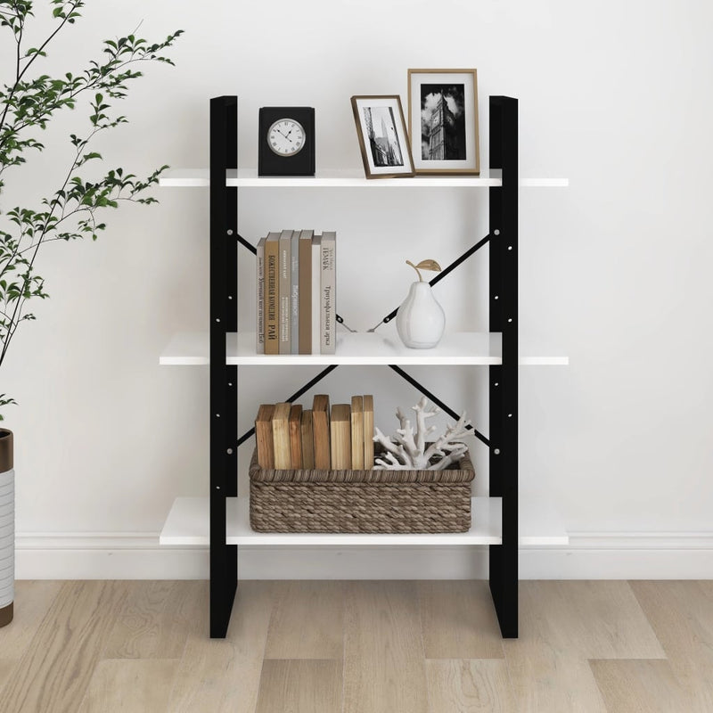 Book Cabinet White 80x30x105 cm Engineered Wood Payday Deals
