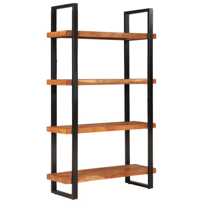 Bookcase 4-Tier 110x40x180 cm Solid Wood Acacia and Iron Payday Deals