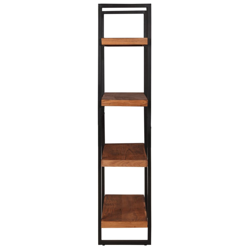 Bookcase 4-Tier 110x40x180 cm Solid Wood Acacia and Iron Payday Deals