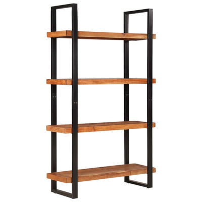 Bookcase 4-Tier 110x40x180 cm Solid Wood Acacia and Iron Payday Deals